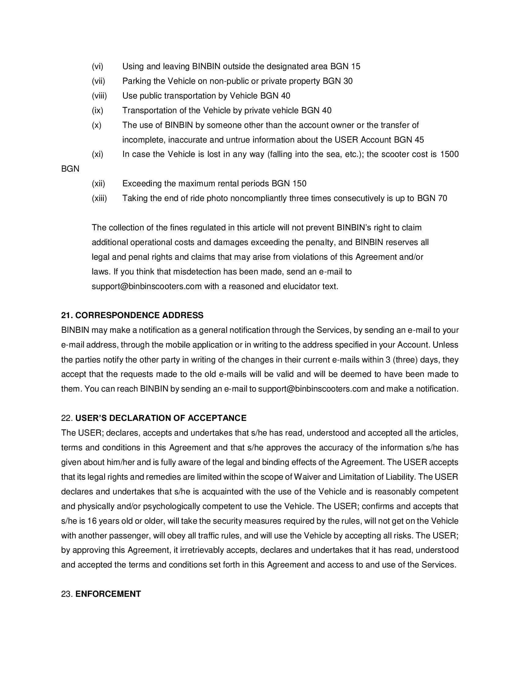 BinBin | GDPR – Legal Obligations